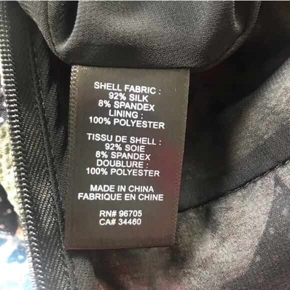 Rebecca Taylor Kamea Smocked Floral Flutter-Sleeve Silk Dress Women’s Size 10 - Picture 12 of 14